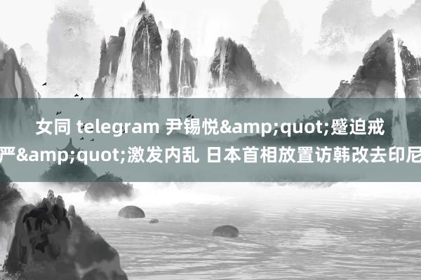 女同 telegram 尹锡悦&quot;蹙迫戒严&quot;激发内乱 日本首相放置访韩改去印尼