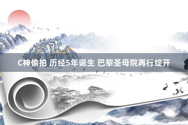 C神偷拍 历经5年诞生 巴黎圣母院再行绽开