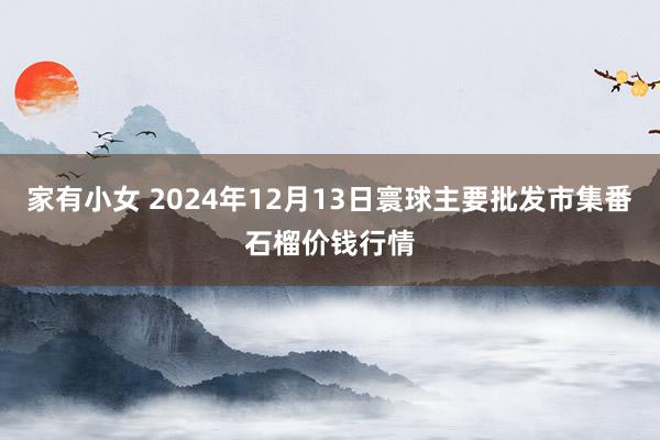 家有小女 2024年12月13日寰球主要批发市集番石榴价钱行情