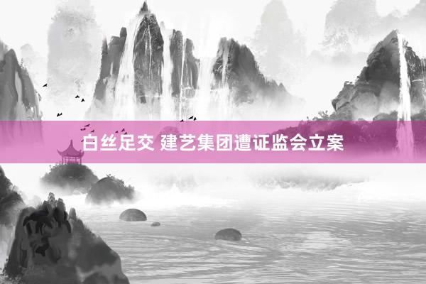 白丝足交 建艺集团遭证监会立案