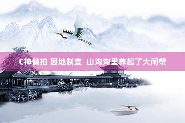 C神偷拍 因地制宜  山沟沟里养起了大闸蟹
