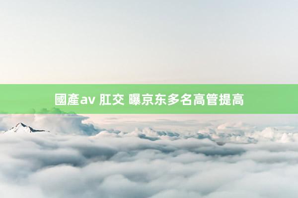 國產av 肛交 曝京东多名高管提高