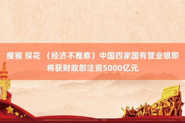 瘦猴 探花 （经济不雅察）中国四家国有营业银即将获财政部注资5000亿元