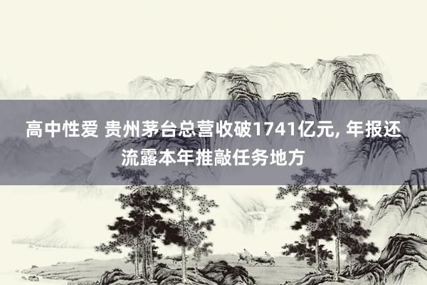 高中性爱 贵州茅台总营收破1741亿元， 年报还流露本年推敲任务地方