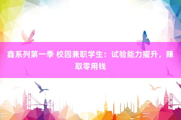 鑫系列第一季 校园兼职学生：试验能力擢升，赚取零用钱