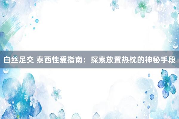 白丝足交 泰西性爱指南：探索放置热枕的神秘手段