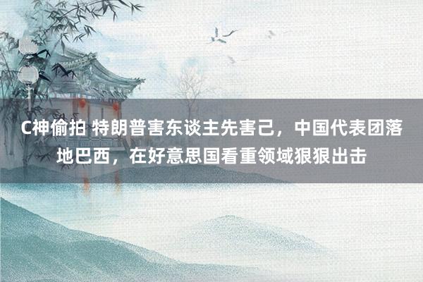 C神偷拍 特朗普害东谈主先害己，中国代表团落地巴西，在好意思国看重领域狠狠出击